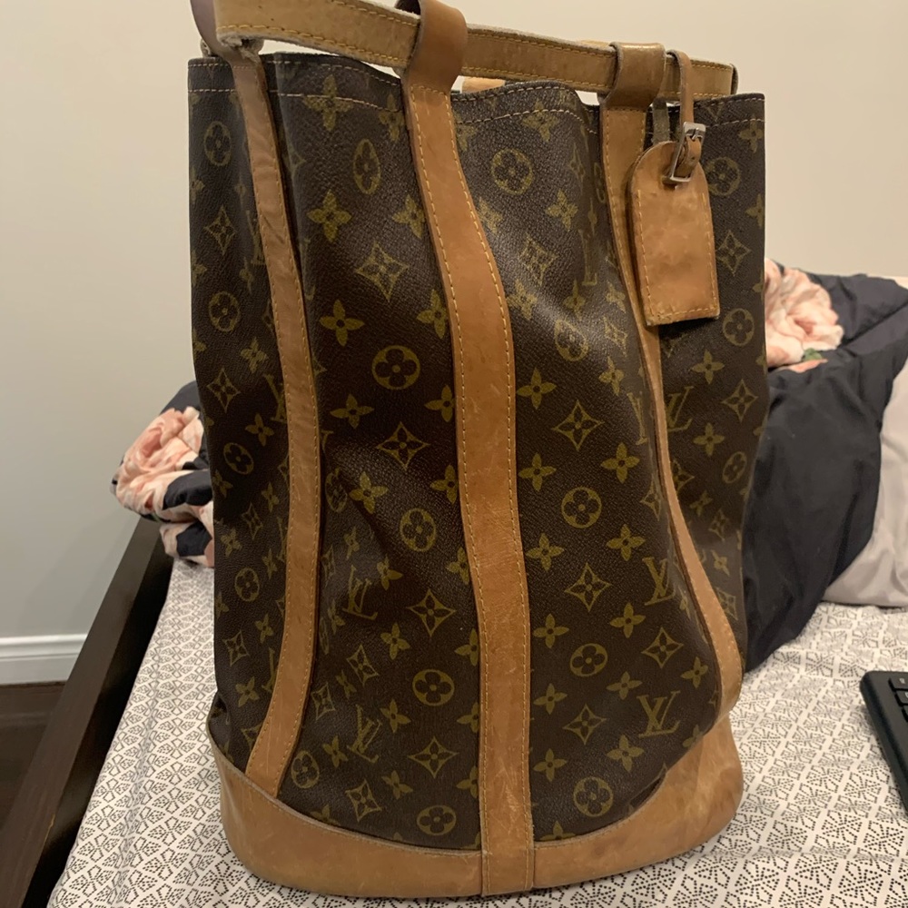 Louis Vuitton Noe Monogram Bucket Backpack